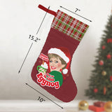 Damn Eggnog (Sequin Christmas Stocking)-Christmas Stockings-Swish Embassy