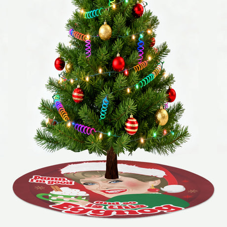 Damn Eggnog (Tree Skirt)-Tree Skirts-Swish Embassy