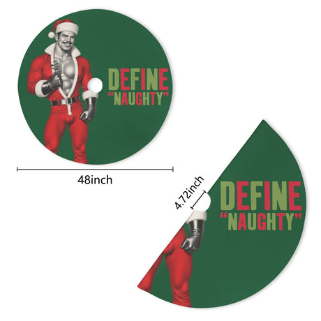 Define Naughty (Tree Skirt)-Tree Skirts-Swish Embassy