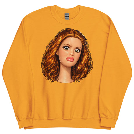 Disgusted Doll (Sweatshirt)-Sweatshirt-Swish Embassy