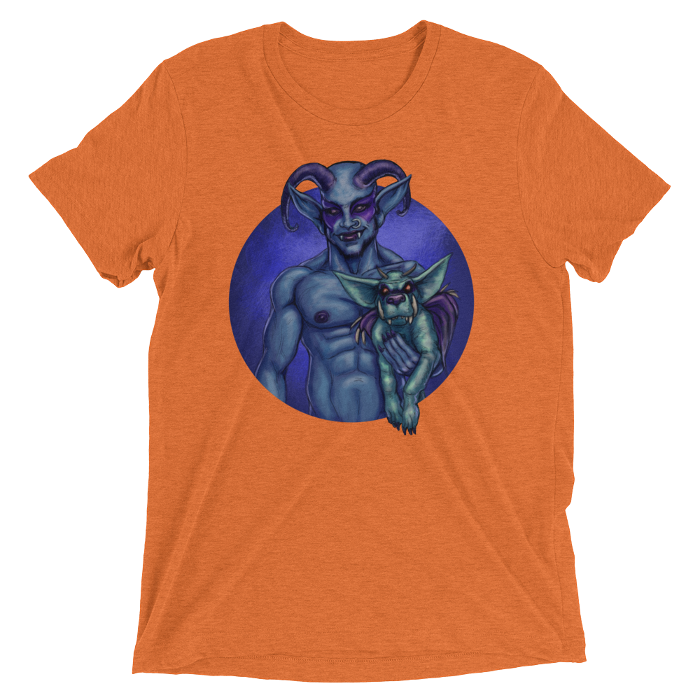 Dog and Demon (Triblend)-Triblend T-Shirt-Swish Embassy