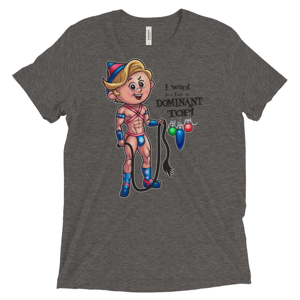 Dom Top Elf (Triblend)-Triblend T-Shirt-Swish Embassy