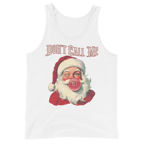 Don't Call Me Merry (Tank Top)-Christmas Tanks-Swish Embassy