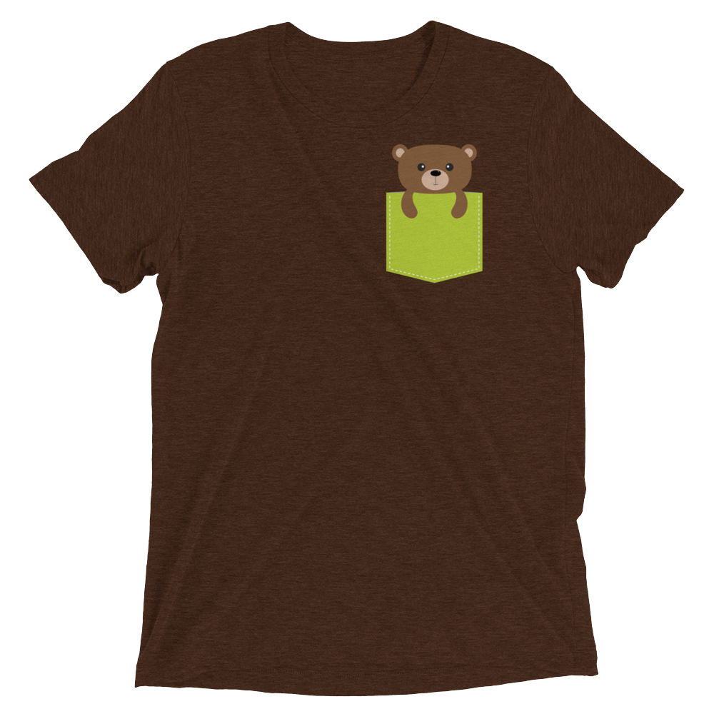 Faux Pocket Bear (Triblend)-Triblend T-Shirt-Swish Embassy