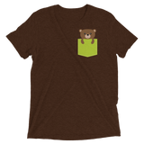 Faux Pocket Bear (Triblend)-Triblend T-Shirt-Swish Embassy