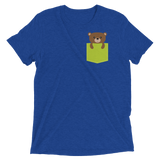 Faux Pocket Bear (Triblend)-Triblend T-Shirt-Swish Embassy