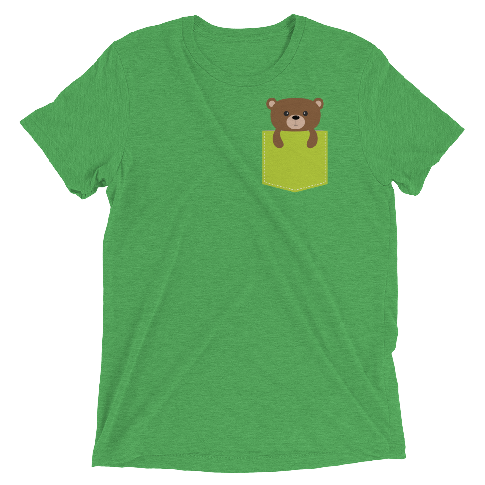 Faux Pocket Bear (Triblend)-Triblend T-Shirt-Swish Embassy