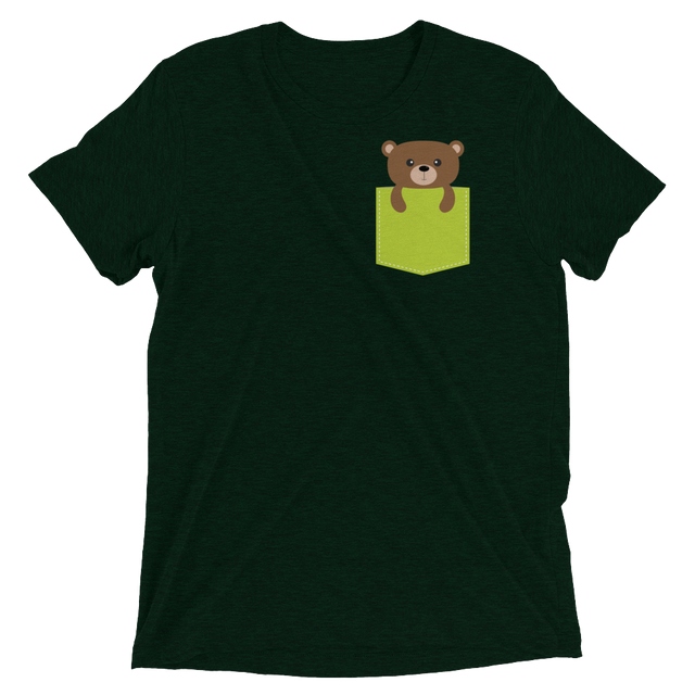 Faux Pocket Bear (Triblend)-Triblend T-Shirt-Swish Embassy