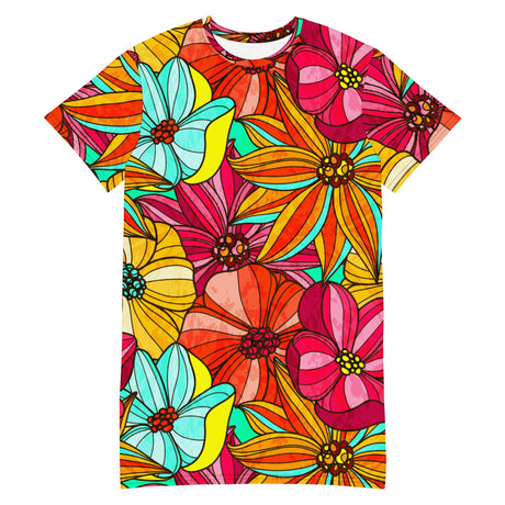 Festive Flowers (Kaftan Shirt)-Kaftan Shirt-Swish Embassy