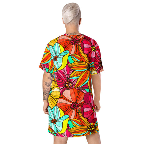 Festive Flowers (Kaftan Shirt)-Kaftan Shirt-Swish Embassy