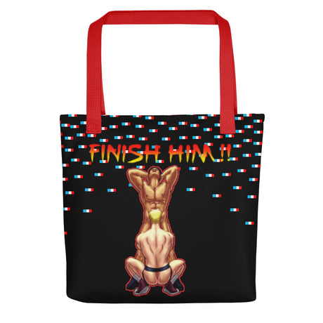 Finish Him (Tote bag)-Bags-Swish Embassy