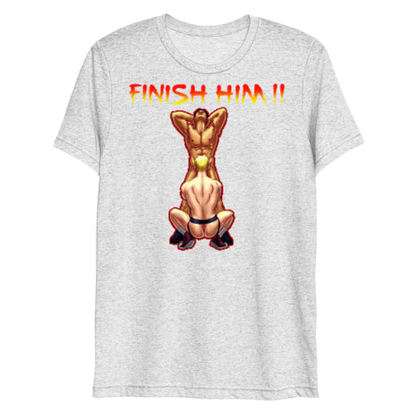 Finish Him (Triblend)-Triblend T-Shirt-Swish Embassy