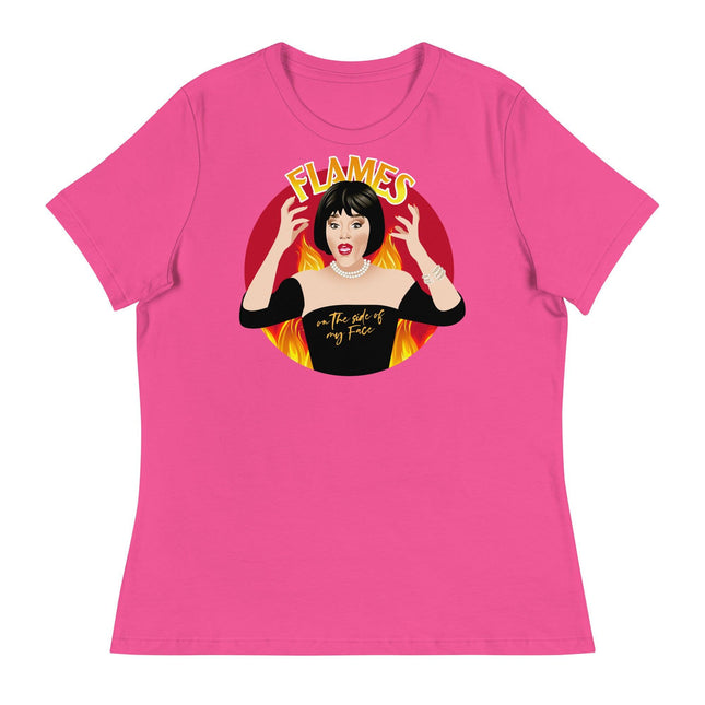 Flames (Women's Relaxed T-Shirt)-Women's T-Shirts-Swish Embassy