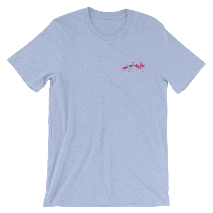 Flamingo (Embroidered T-Shirt)-Embroidered T-Shirts-Swish Embassy
