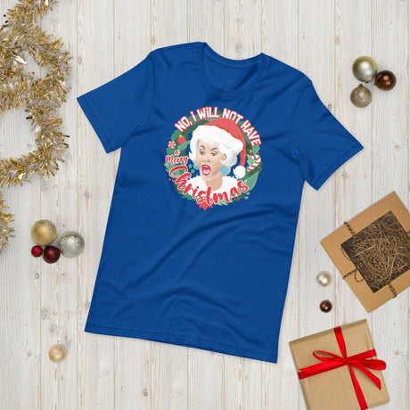 GG No I will not have a merry Xmas!-Christmas T-Shirts-Swish Embassy