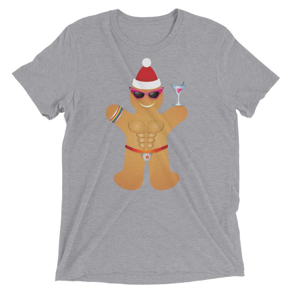 Gingerbread Circuit Man (Triblend)-Triblend T-Shirt-Swish Embassy