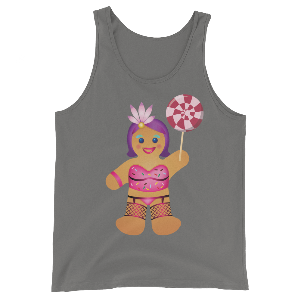 Gingerbread Drag Queen (Tank Top)-Christmas Tanks-Swish Embassy