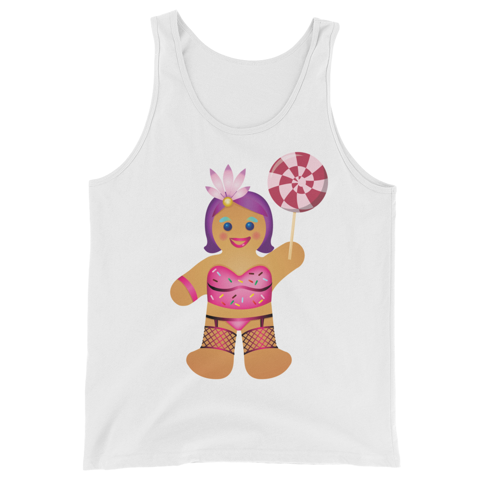 Gingerbread Drag Queen (Tank Top)-Christmas Tanks-Swish Embassy