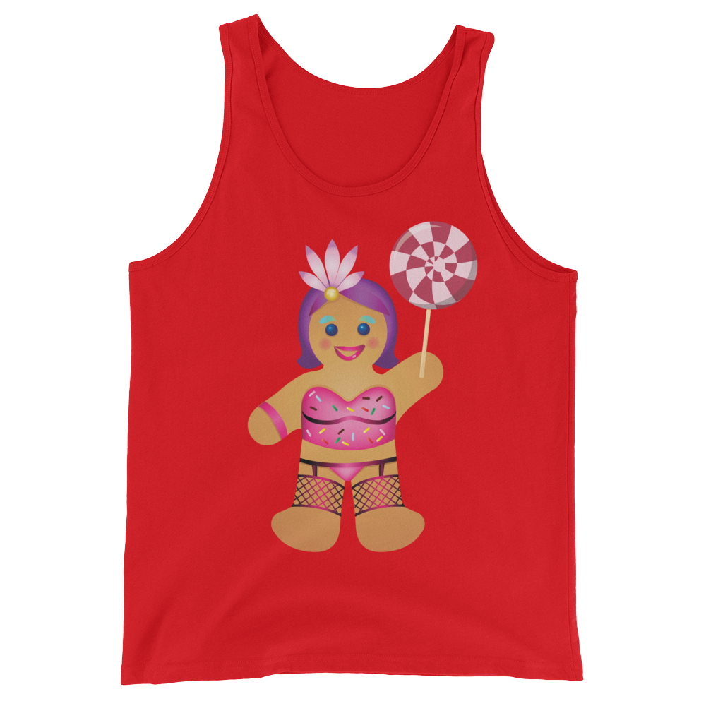 Gingerbread Drag Queen (Tank Top)-Christmas Tanks-Swish Embassy