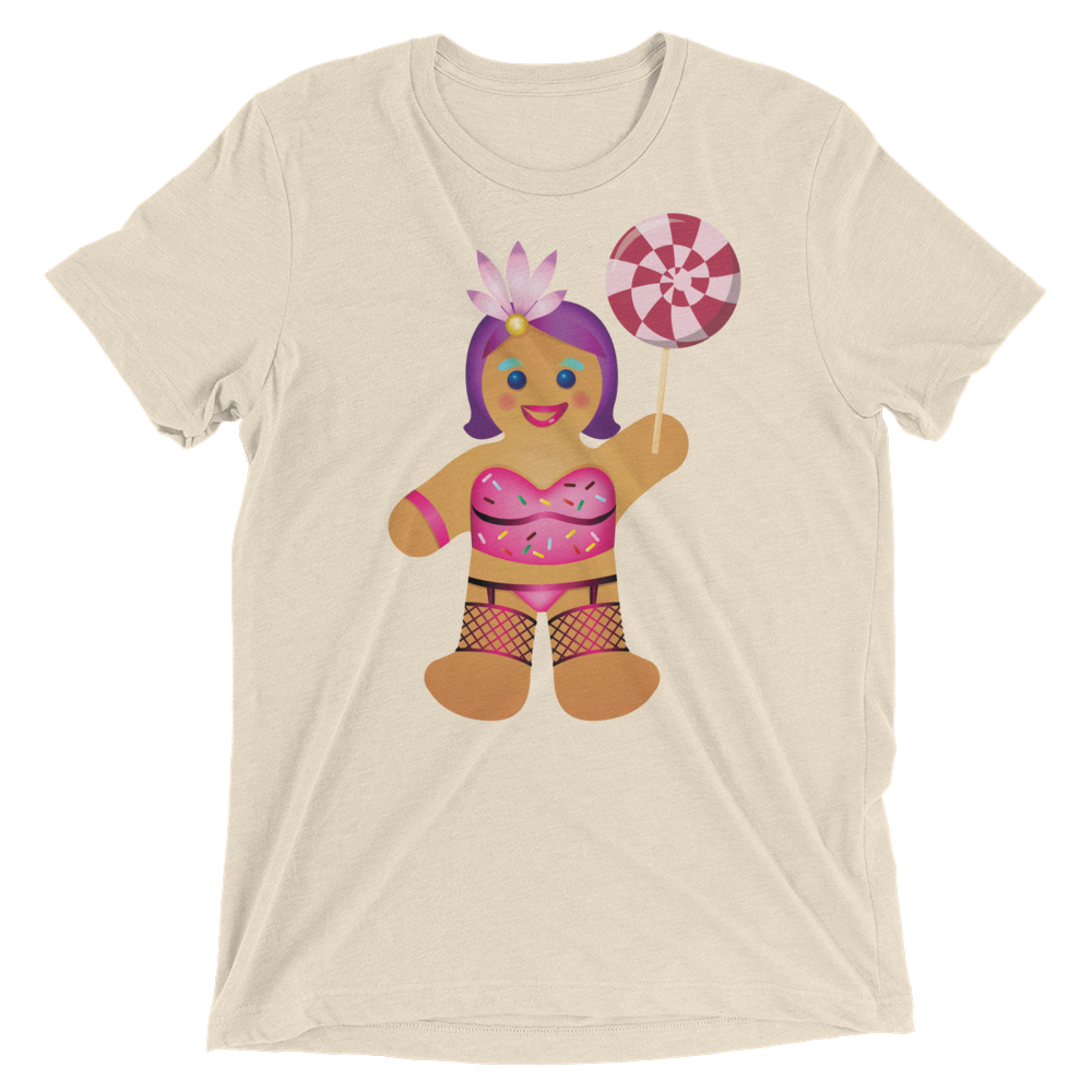 Gingerbread Drag Queen (Triblend)-Triblend T-Shirt-Swish Embassy