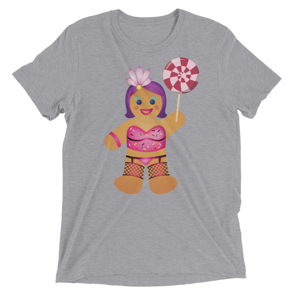 Gingerbread Drag Queen (Triblend)-Triblend T-Shirt-Swish Embassy