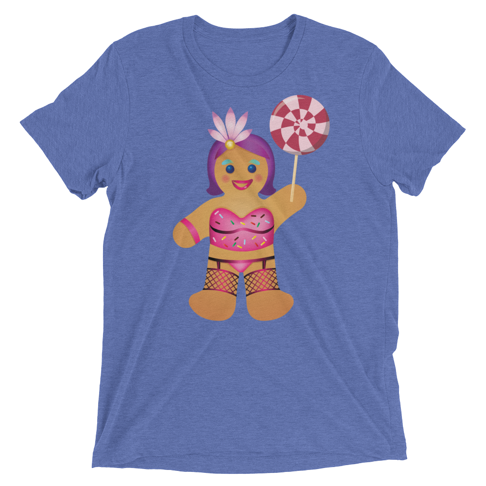 Gingerbread Drag Queen (Triblend)-Triblend T-Shirt-Swish Embassy