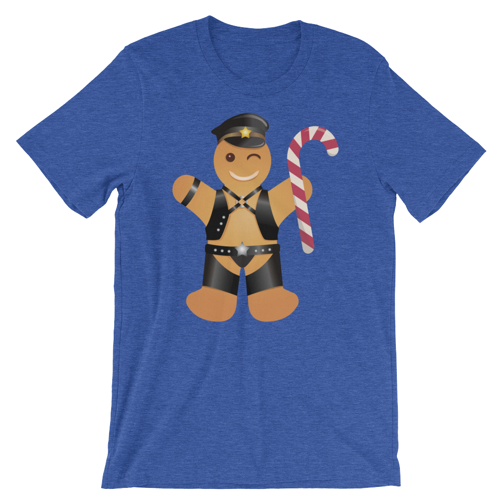 Gingerbread Leather Man-Christmas T-Shirts-Swish Embassy