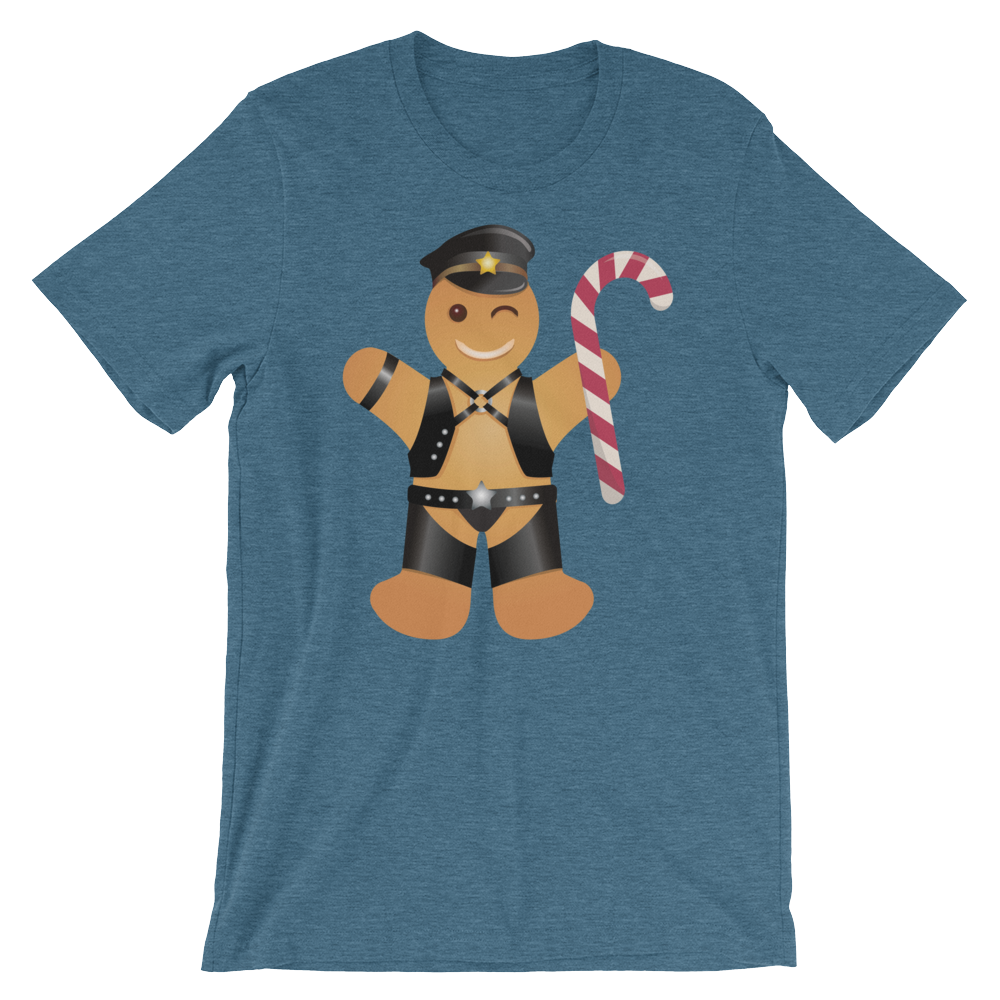 Gingerbread Leather Man-T-Shirts-Swish Embassy