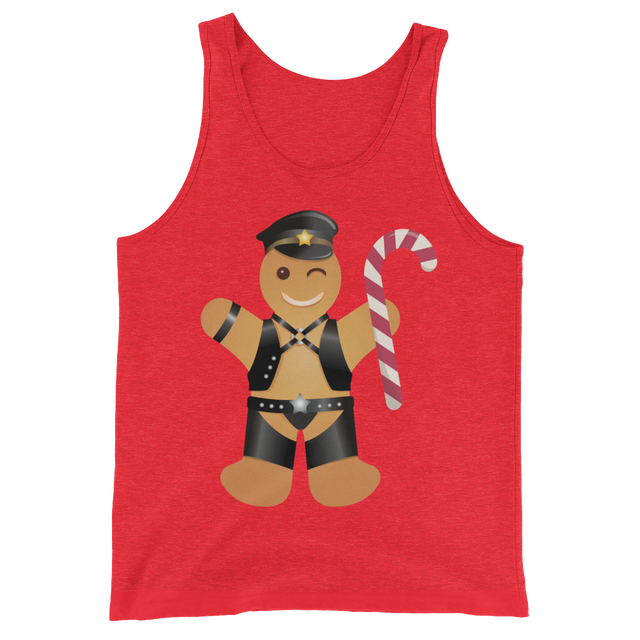 Gingerbread Leather Man (Tank Top)-Tank Top-Swish Embassy