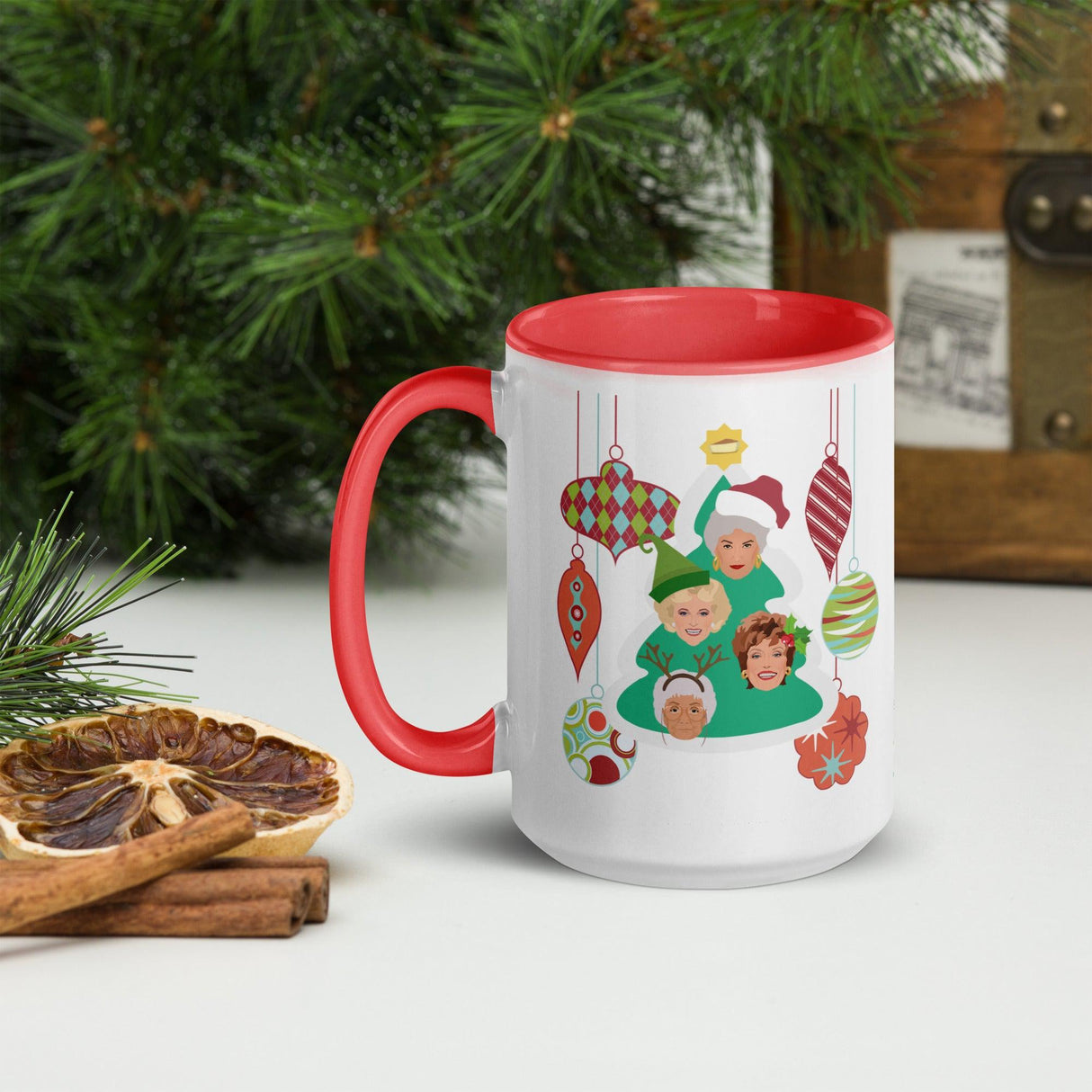 Golden Ornament (Christmas Mugs)-Mugs-Swish Embassy