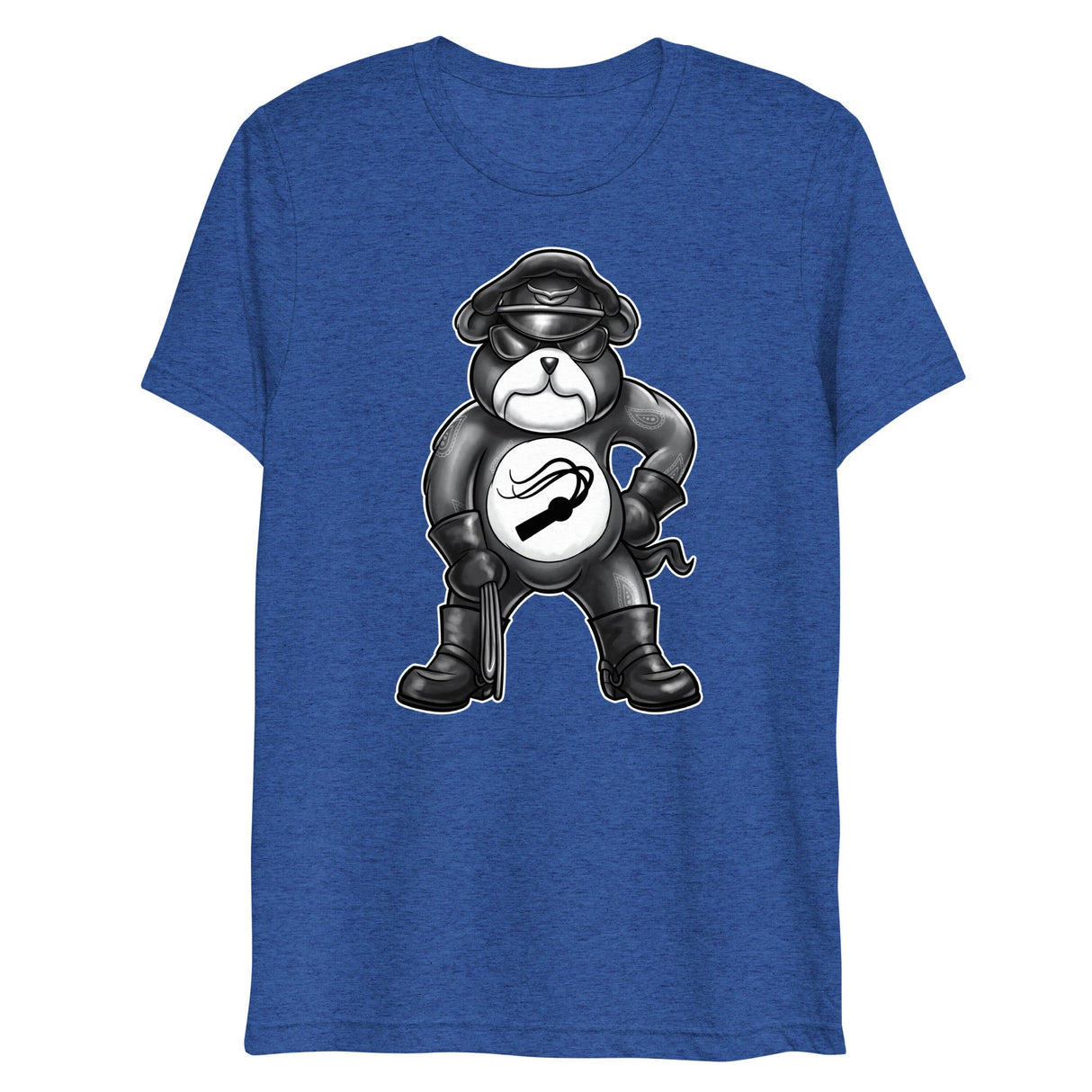 Hanky Bear - Black (Triblend)-Triblend T-Shirt-Swish Embassy