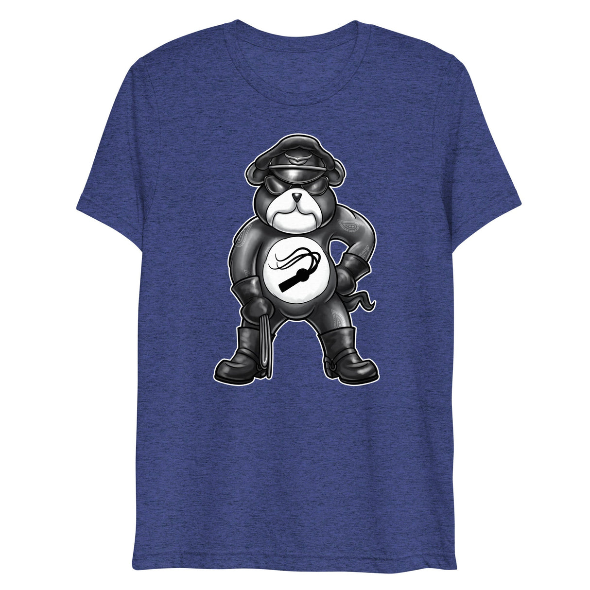 Hanky Bear - Black (Triblend)-Triblend T-Shirt-Swish Embassy