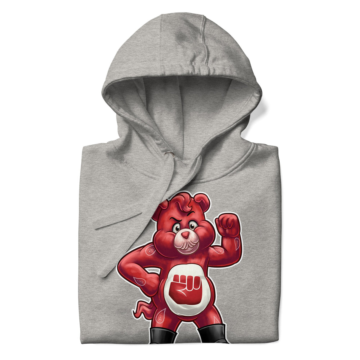 Hanky Bear - Red (Hoodie)-Hoodie-Swish Embassy