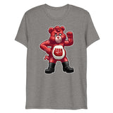 Hanky Bear - Red (Triblend)-Triblend T-Shirt-Swish Embassy