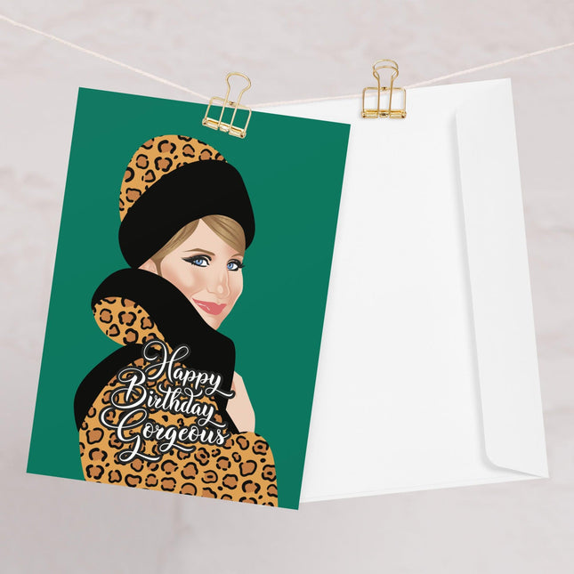 Happy Birthday Gorgeous (Birthday Card)-Birthday Card-Swish Embassy