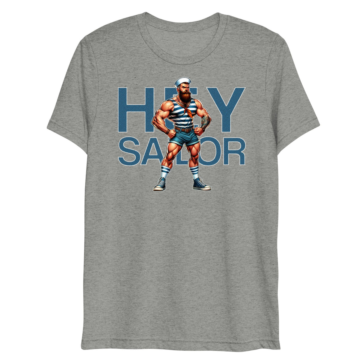 Hey Sailor (Triblend)-Triblend T-Shirt-Swish Embassy