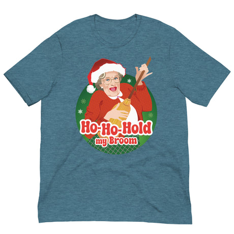 Ho Ho Hold My Broom-Christmas T-Shirts-Swish Embassy