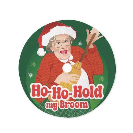 Ho Ho Hold My Broom (Tree Skirt)-Tree Skirts-Swish Embassy