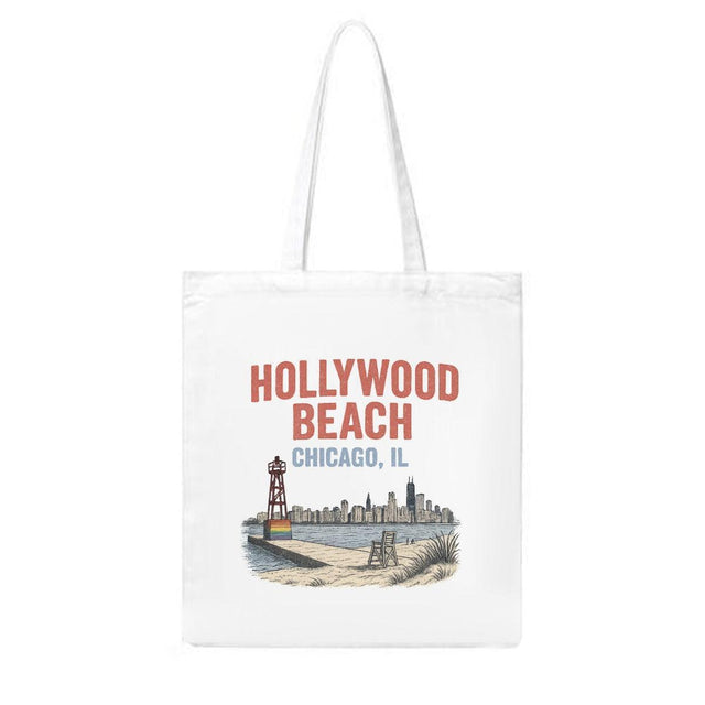 Hollywood Beach (Canvas Bag)-Canvas Bag-Swish Embassy
