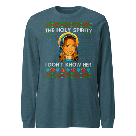 Holy Spirit? I Don't Know Her (Ugly Christmas)-Christmas T-Shirts-Swish Embassy