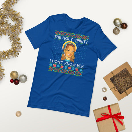 Holy Spirit? I Don't Know Her (Ugly Christmas)-Christmas T-Shirts-Swish Embassy