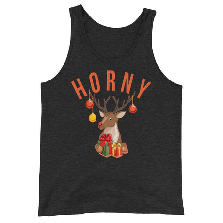 Horny (Tank Top)-Christmas Tanks-Swish Embassy