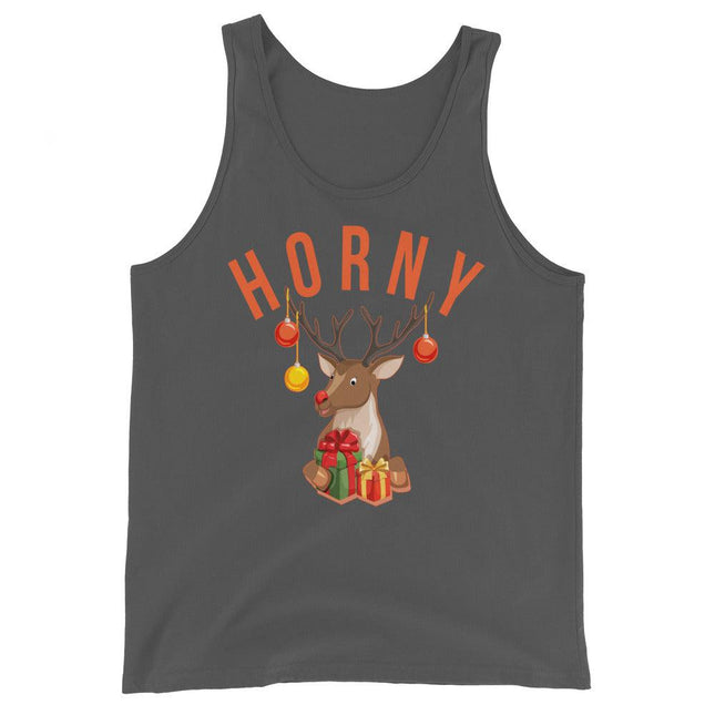 Horny (Tank Top)-Christmas Tanks-Swish Embassy