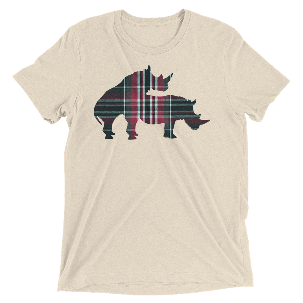 Horny Tartan (Triblend)-Triblend T-Shirt-Swish Embassy