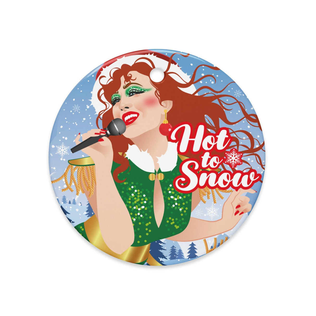 Hot To Snow (Ceramic Ornament)-Swish Embassy