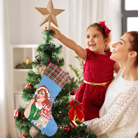 Hot to Snow (Sequin Christmas Stocking)-Christmas Stockings-Swish Embassy