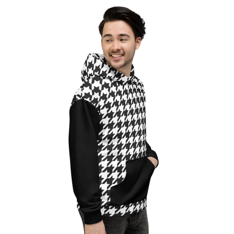 Houndstooth (Allover Hoodie)-Allover Hoodie-Swish Embassy