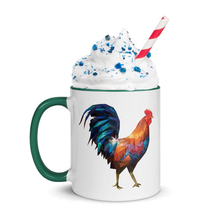 Huge Polygon Rooster (Mug)-Mugs-Swish Embassy