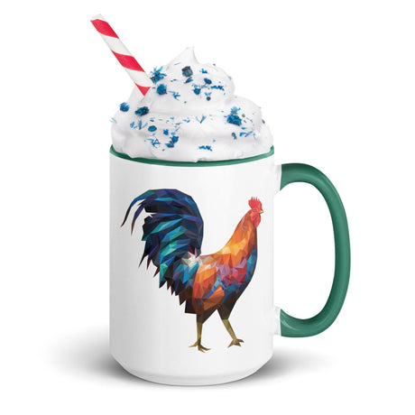 Huge Polygon Rooster (Mug)-Mugs-Swish Embassy