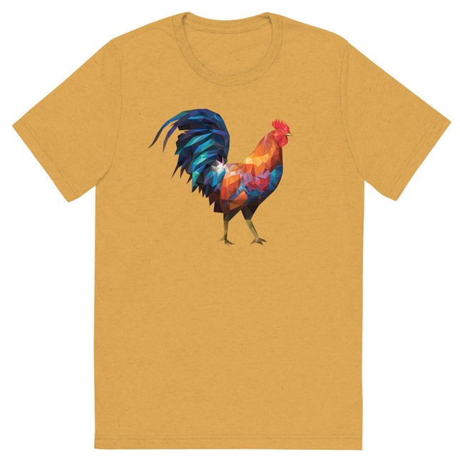 Huge Polygon Rooster (Retail Triblend)-Triblend T-Shirt-Swish Embassy